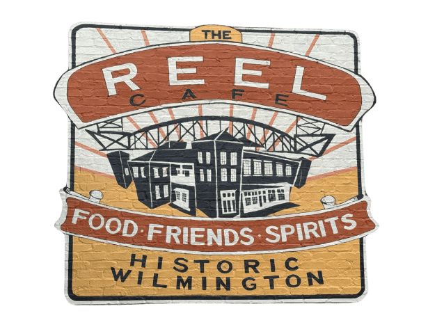 The Reel Cafe Sign